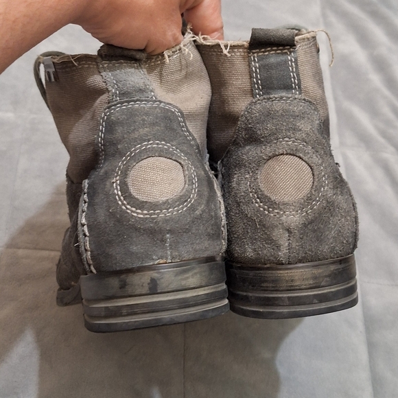 Bunker Suede And Canvas Boots - Picture 3 of 7